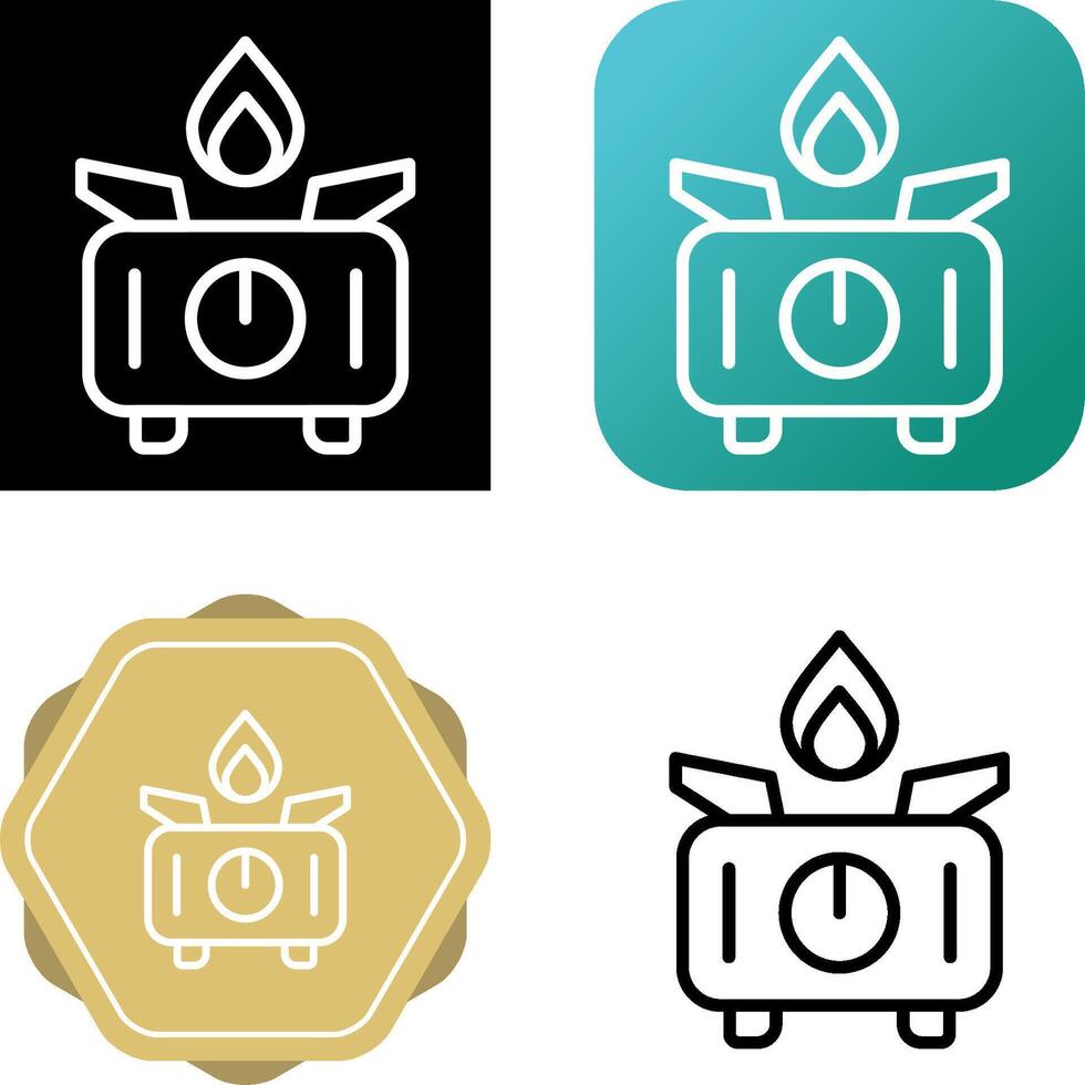 Portable stove Vector Icon