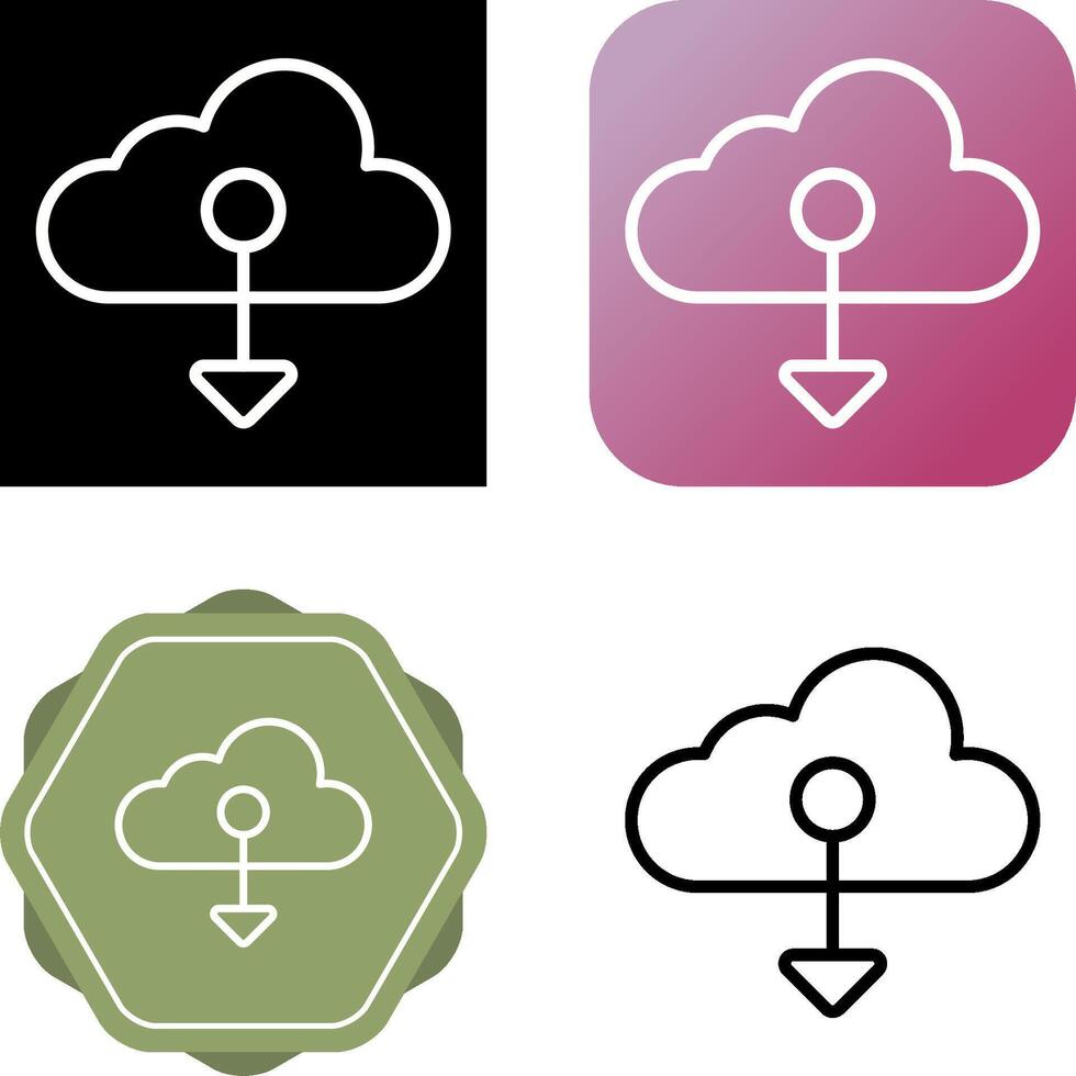 Cloud Native Vector Icon