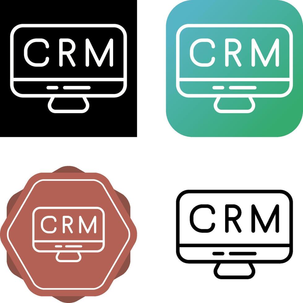 CRM Analytics Vector Icon
