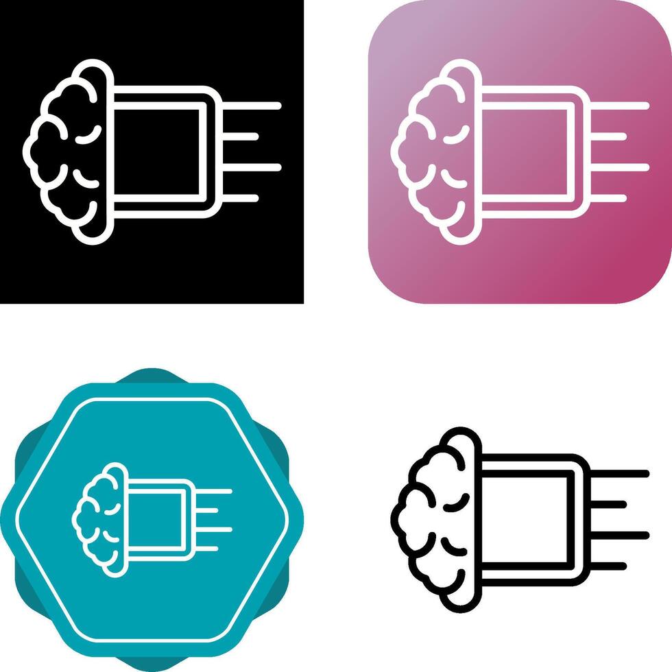 Machine Learning Vector Icon