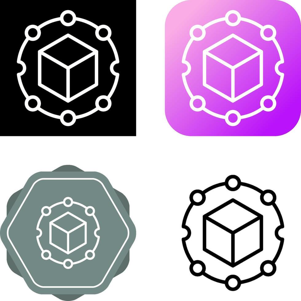 Blockchain Analytics Vector Icon
