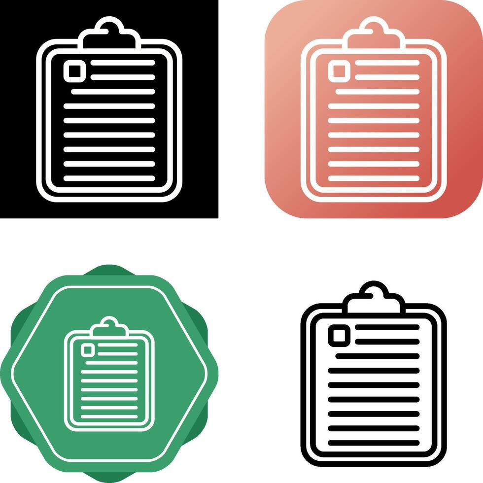 Clipboard Vector Icon