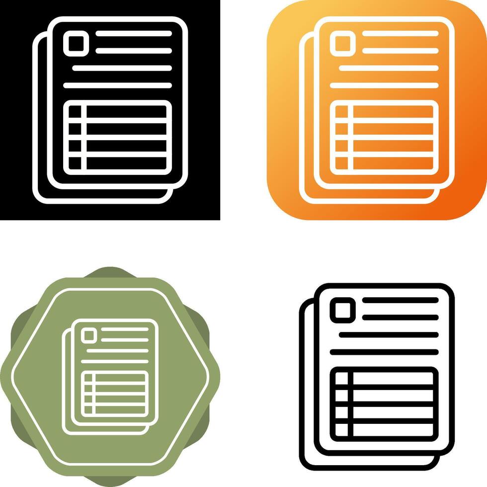 Spreadsheet Vector Icon