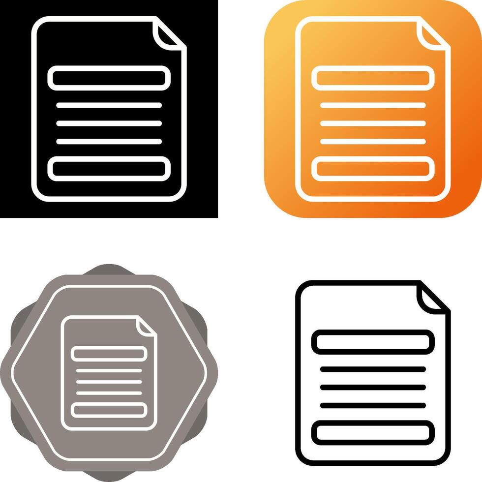 Resume Vector Icon