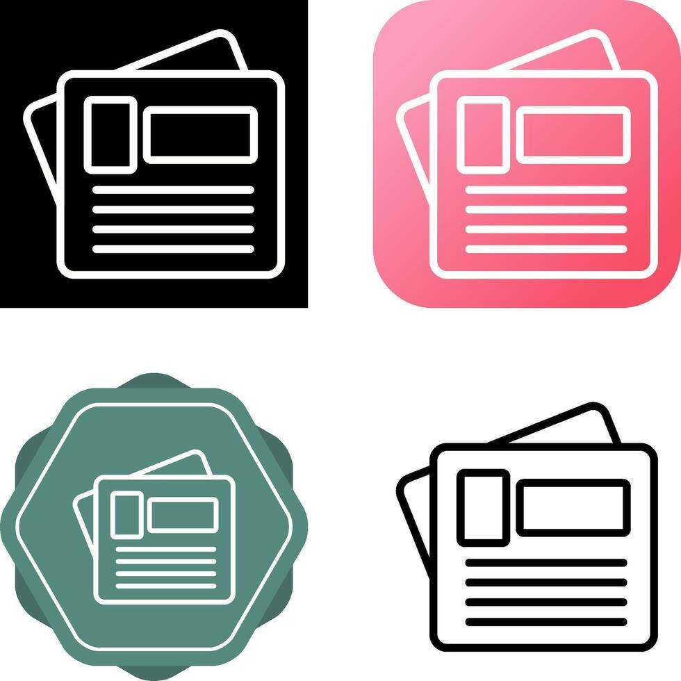 Newspaper Vector Icon