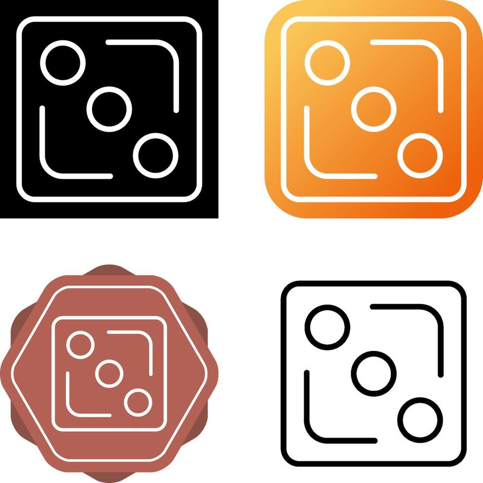 icono de vector de dados