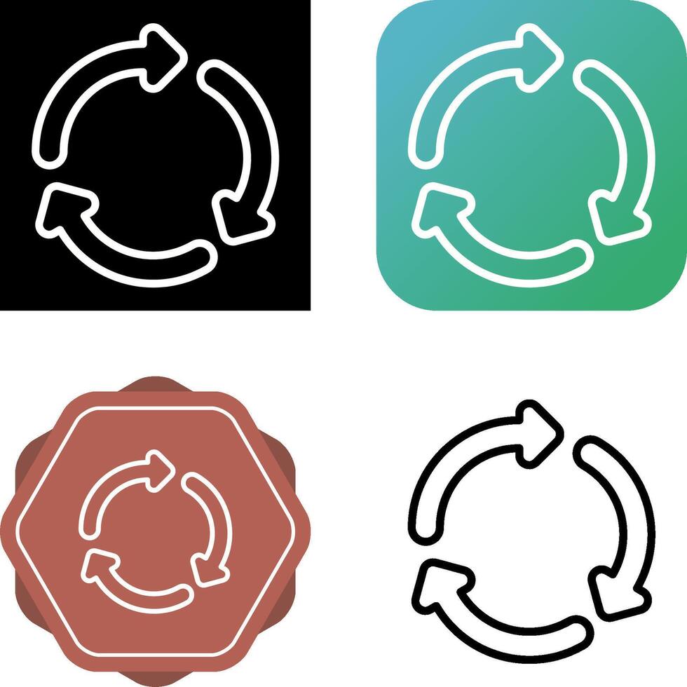 Recycling symbol Vector Icon