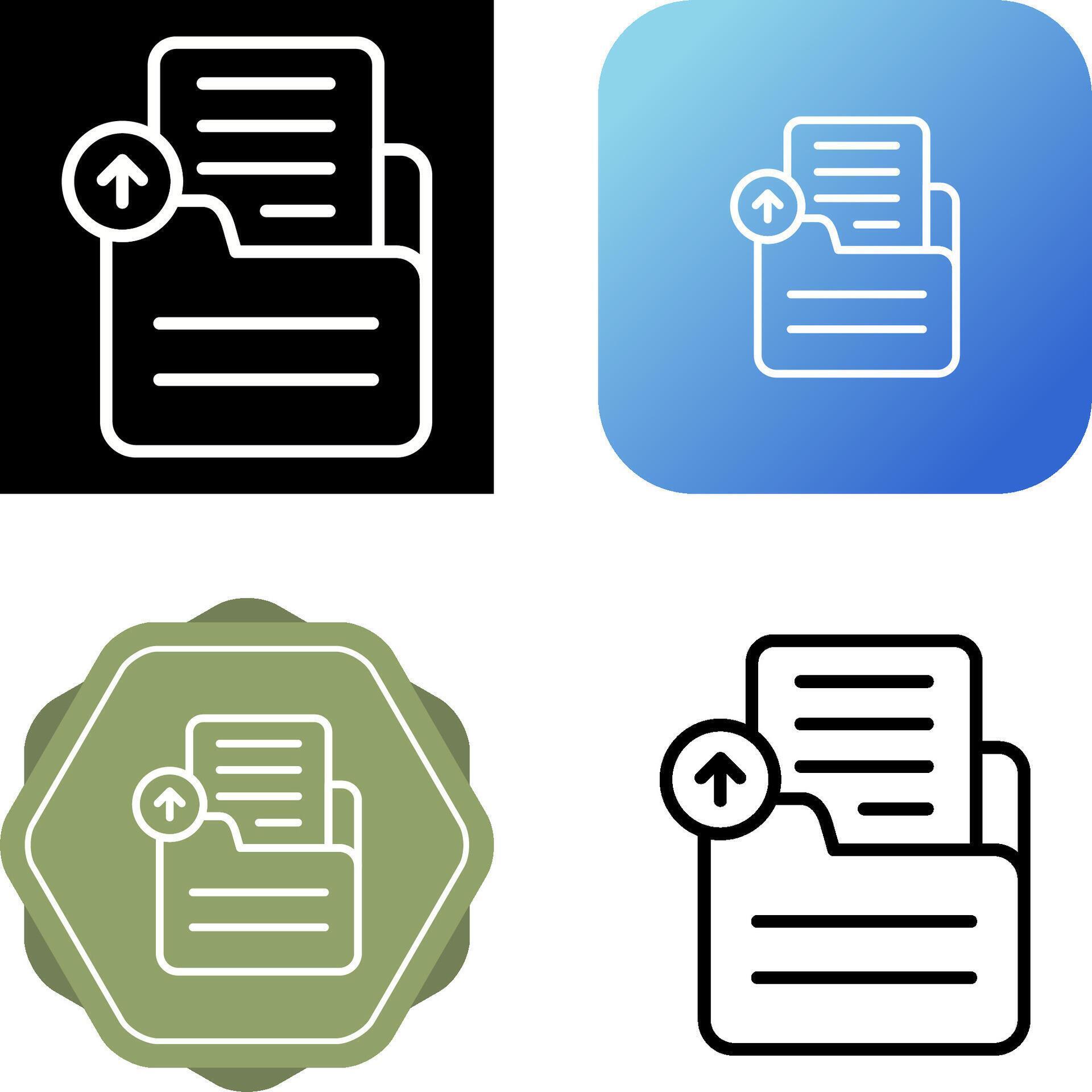 Document Upload Vector Icon 40652299 Vector Art at Vecteezy