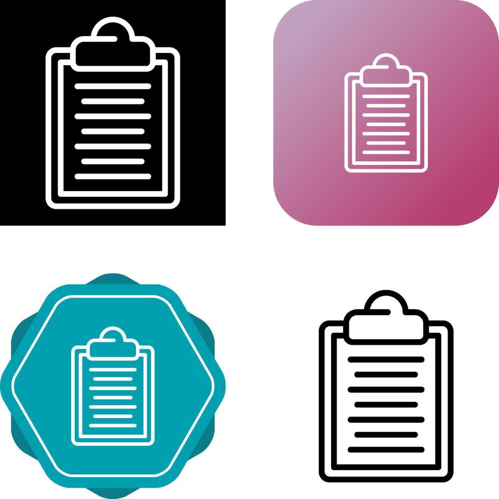 Clipboard Vector Icon