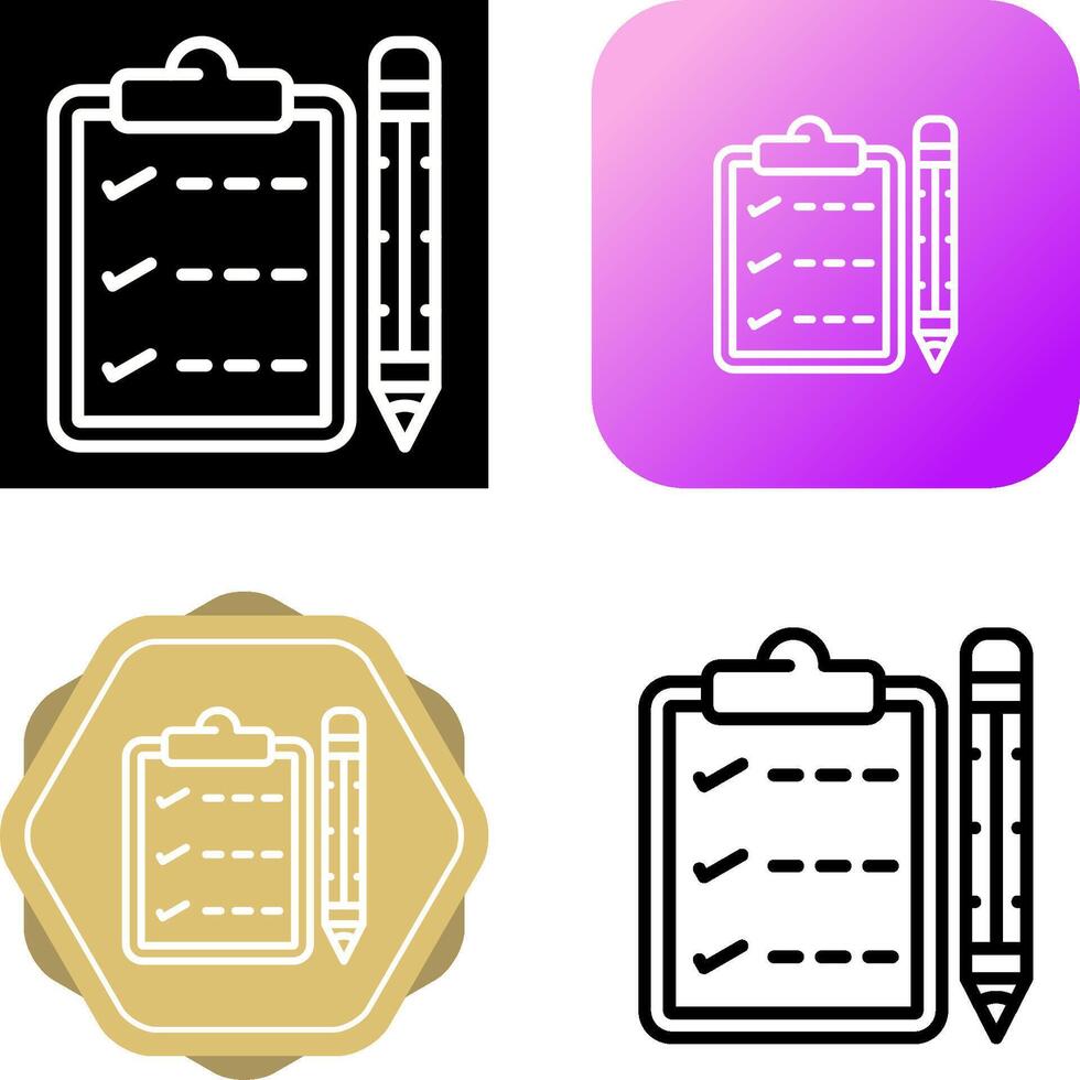 Writing pad Vector Icon