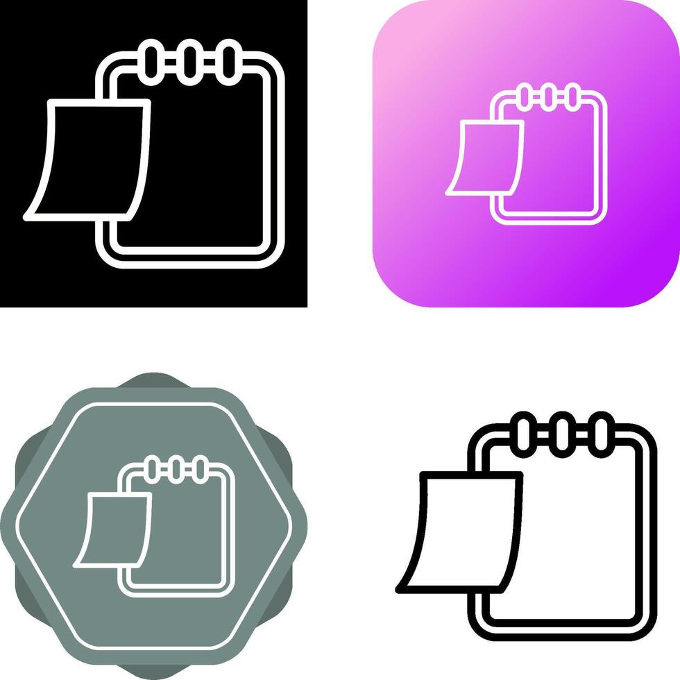 Writing pad Vector Icon