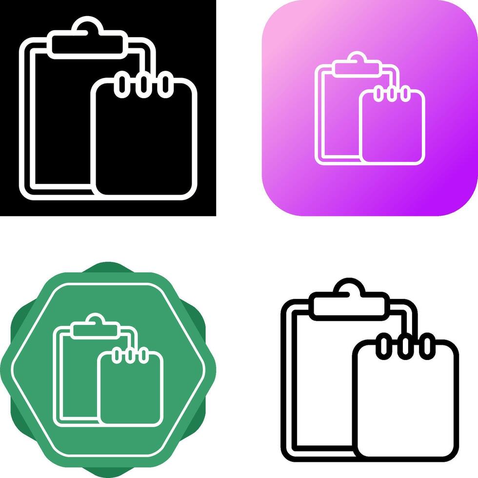 Task list with writing pad Vector Icon