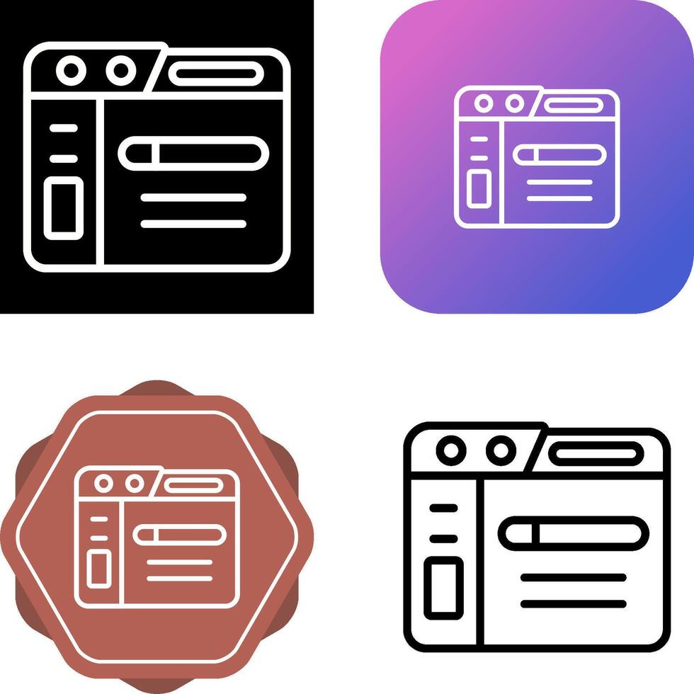 Browser Vector Icon