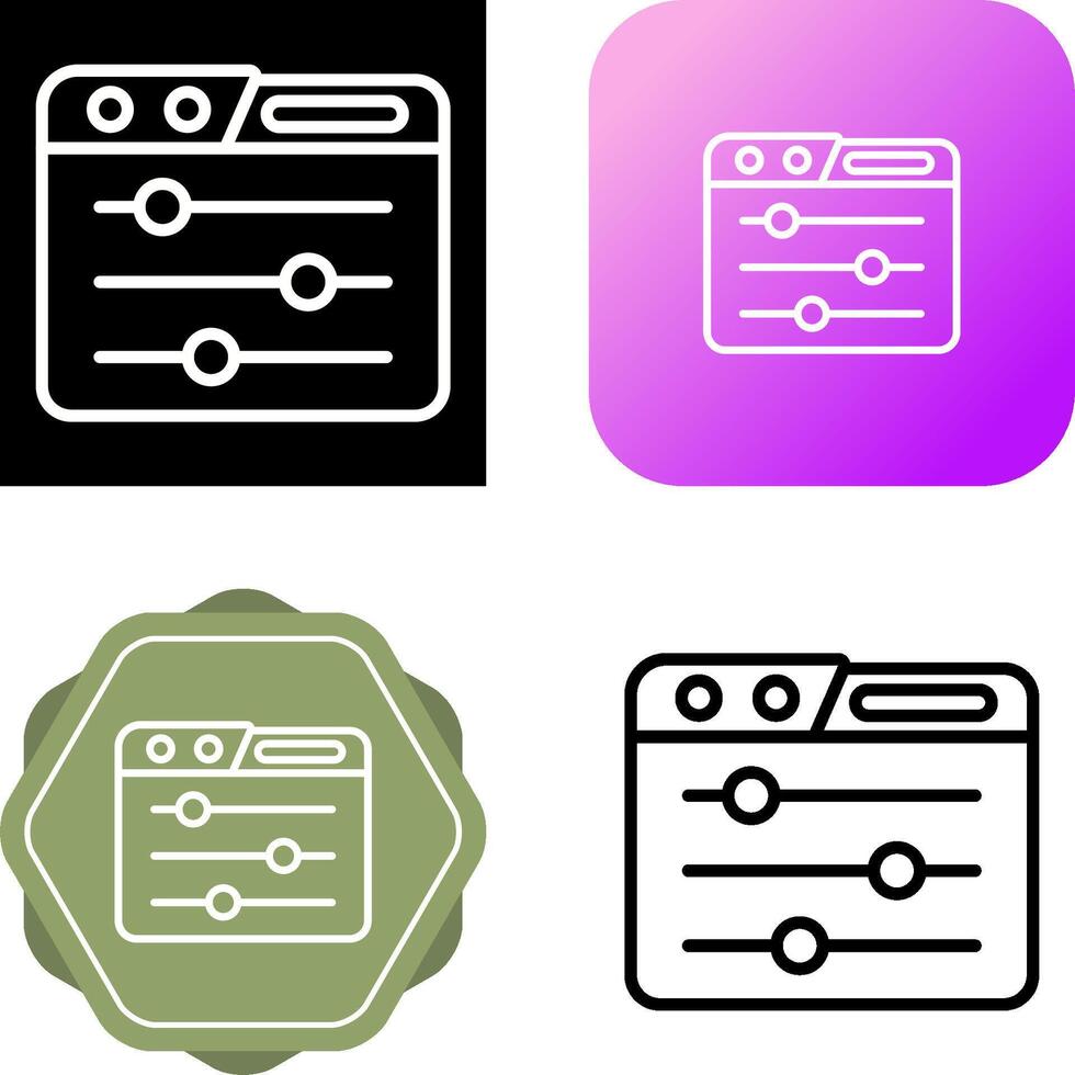 Control Panel Vector Icon