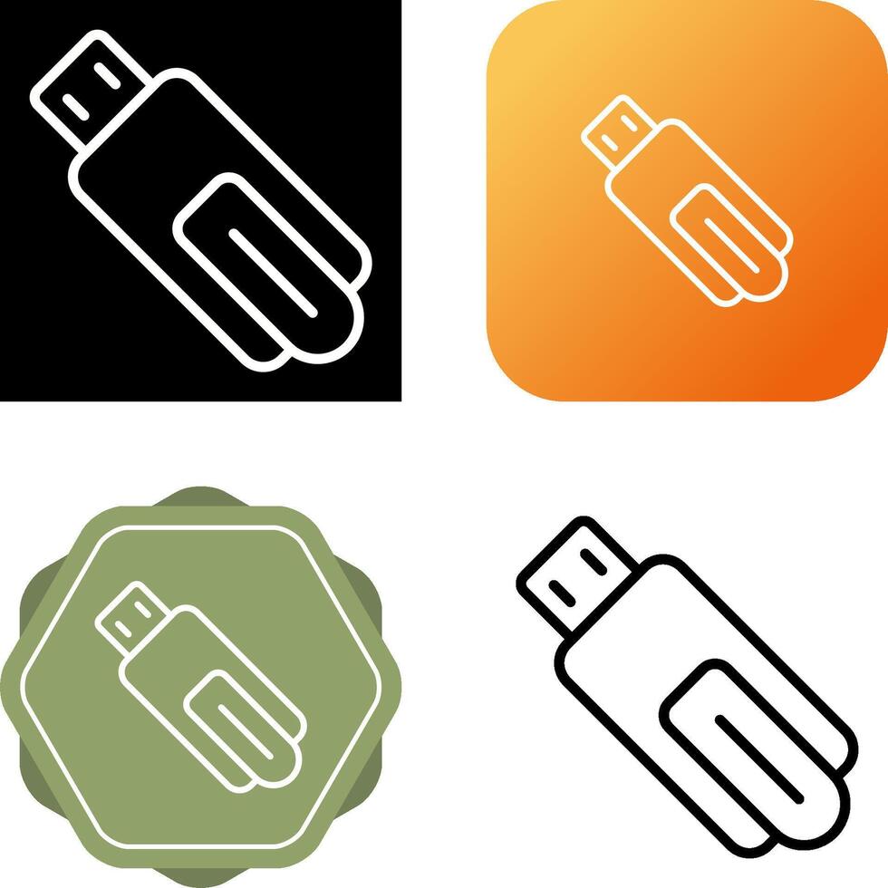 USB Flash Drive Vector Icon