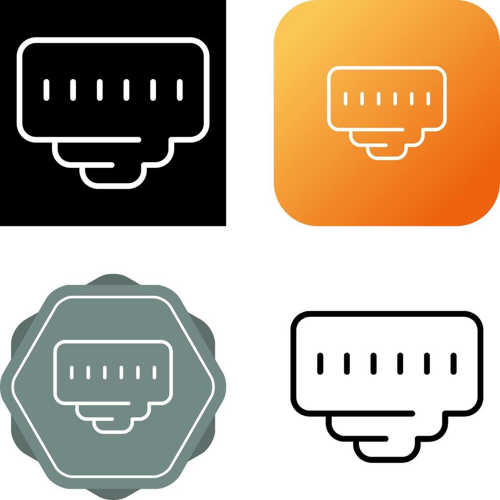 Ethernet Port Vector Icon