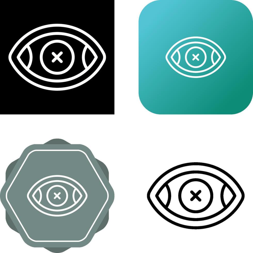 Eye Crossed Vector Icon