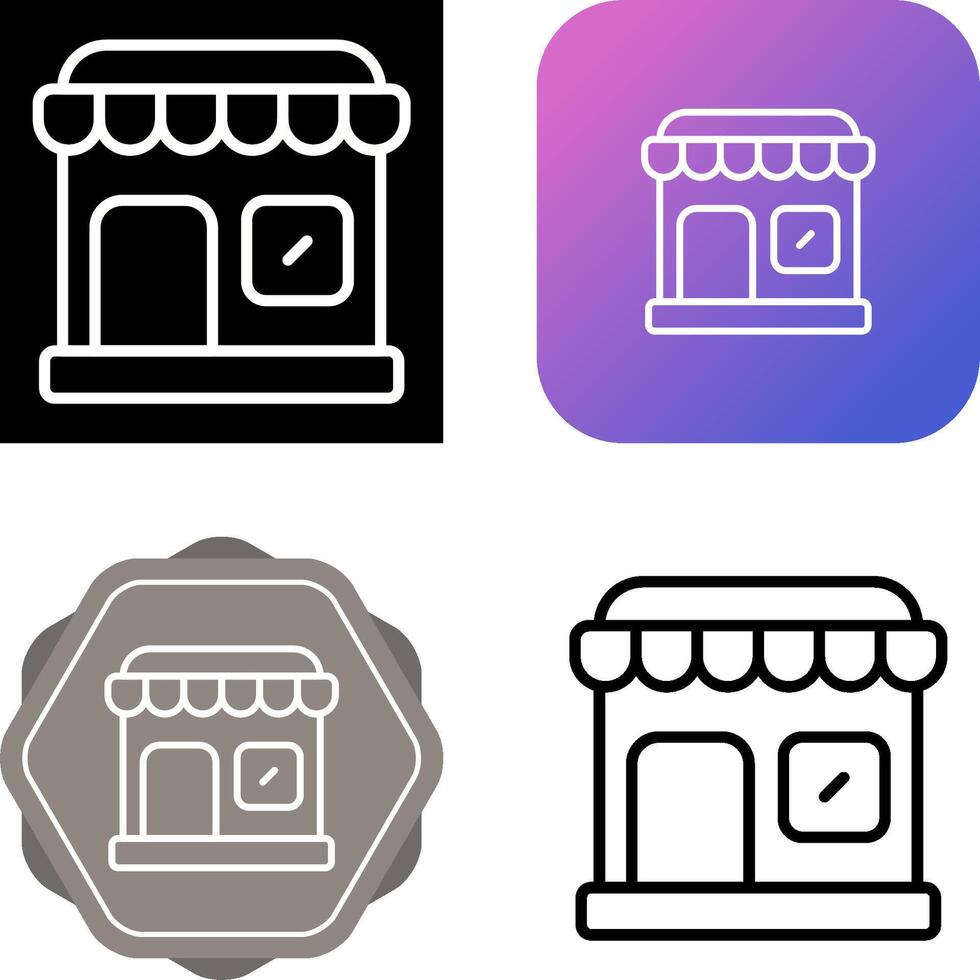 icono de vector de tienda