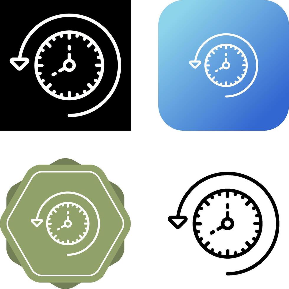 Time Past Vector Icon