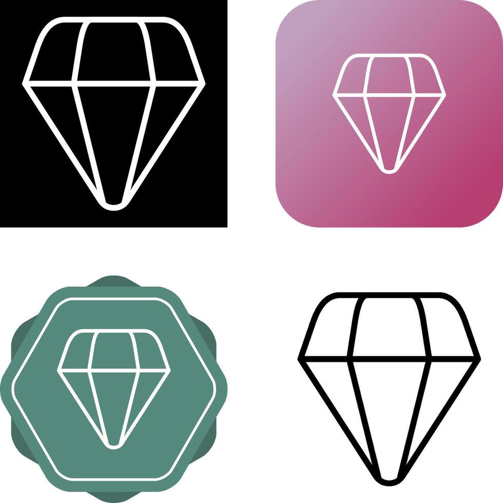 icono de vector de diamante