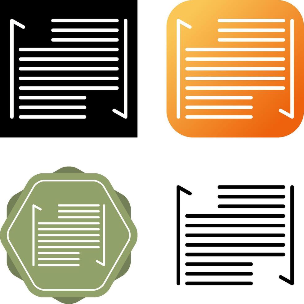 Indent Vector Icon