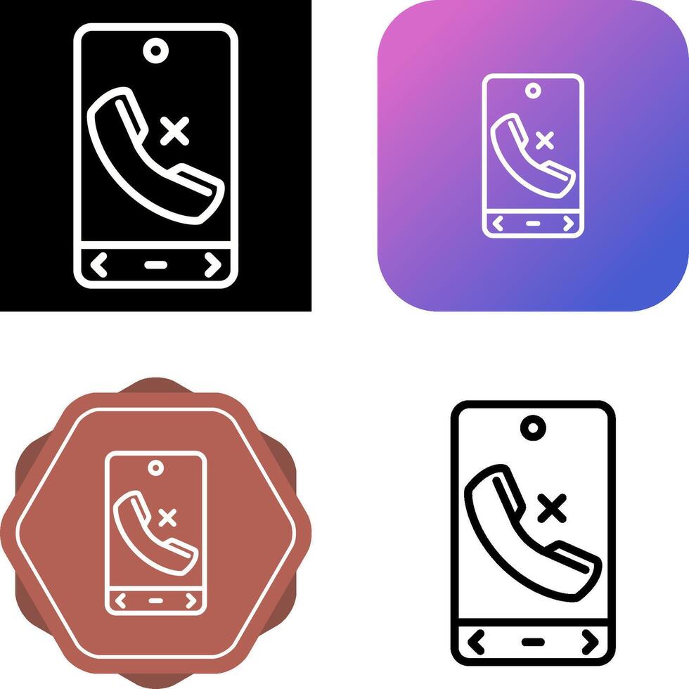 Missed Call Vector Icon