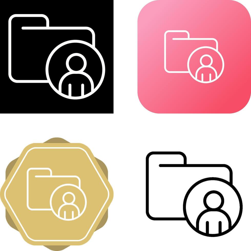 Personal Folder Vector Icon