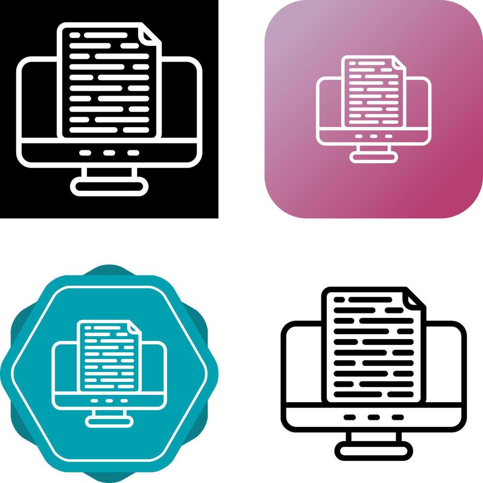 Document Vector Icon