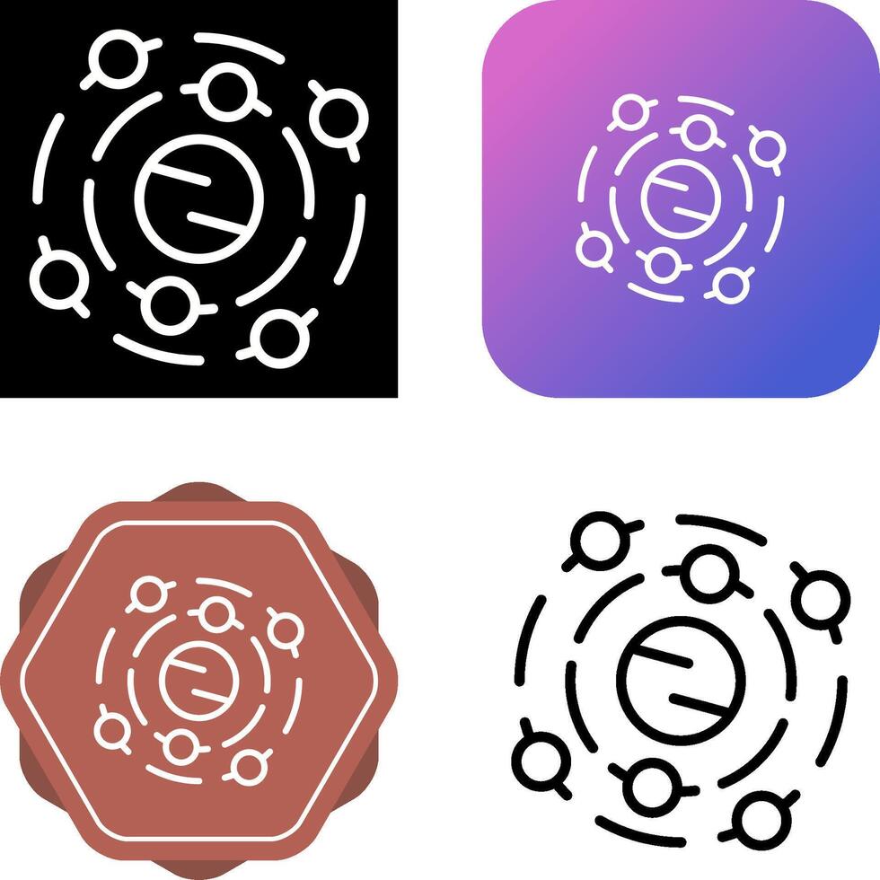 Solar System Vector Icon