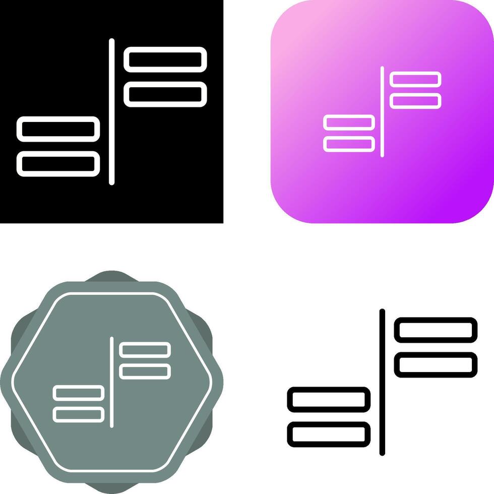 Horizontal Alignment Vector Icon