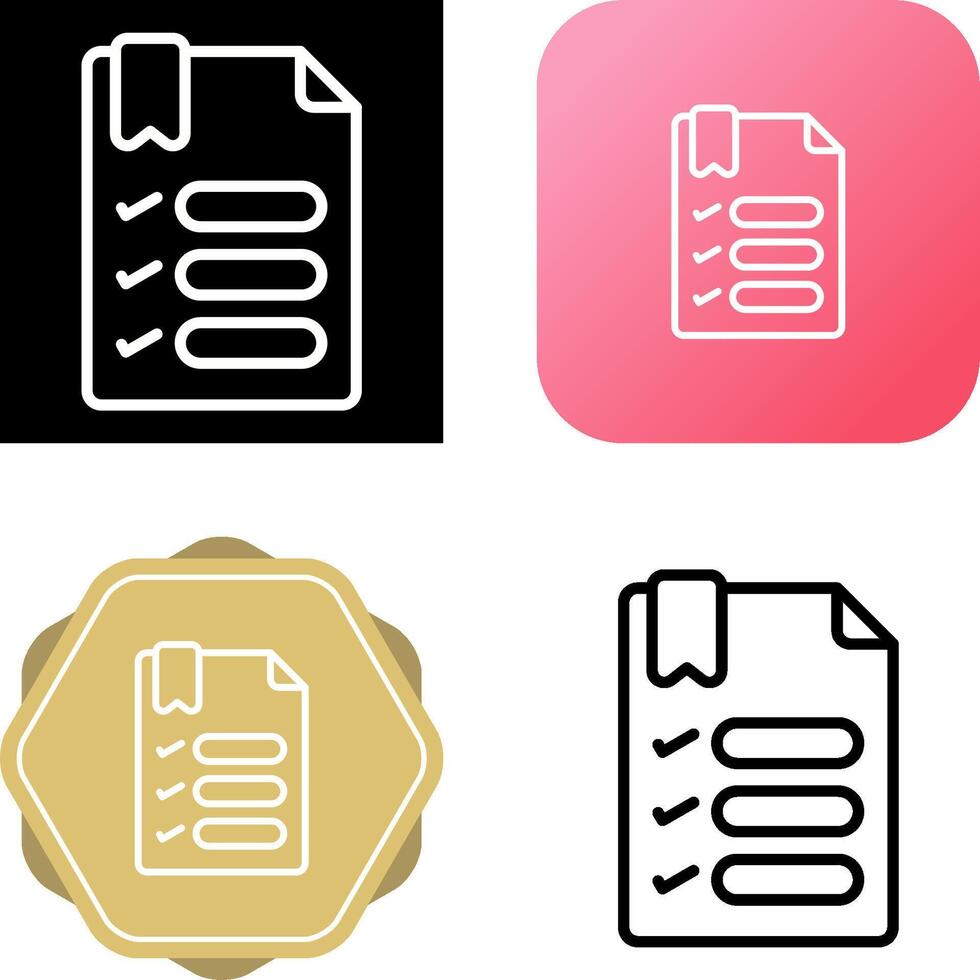 List Vector Icon