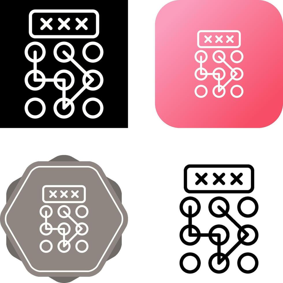 Pattern Lock Vector Icon 40653617 Vector Art at Vecteezy