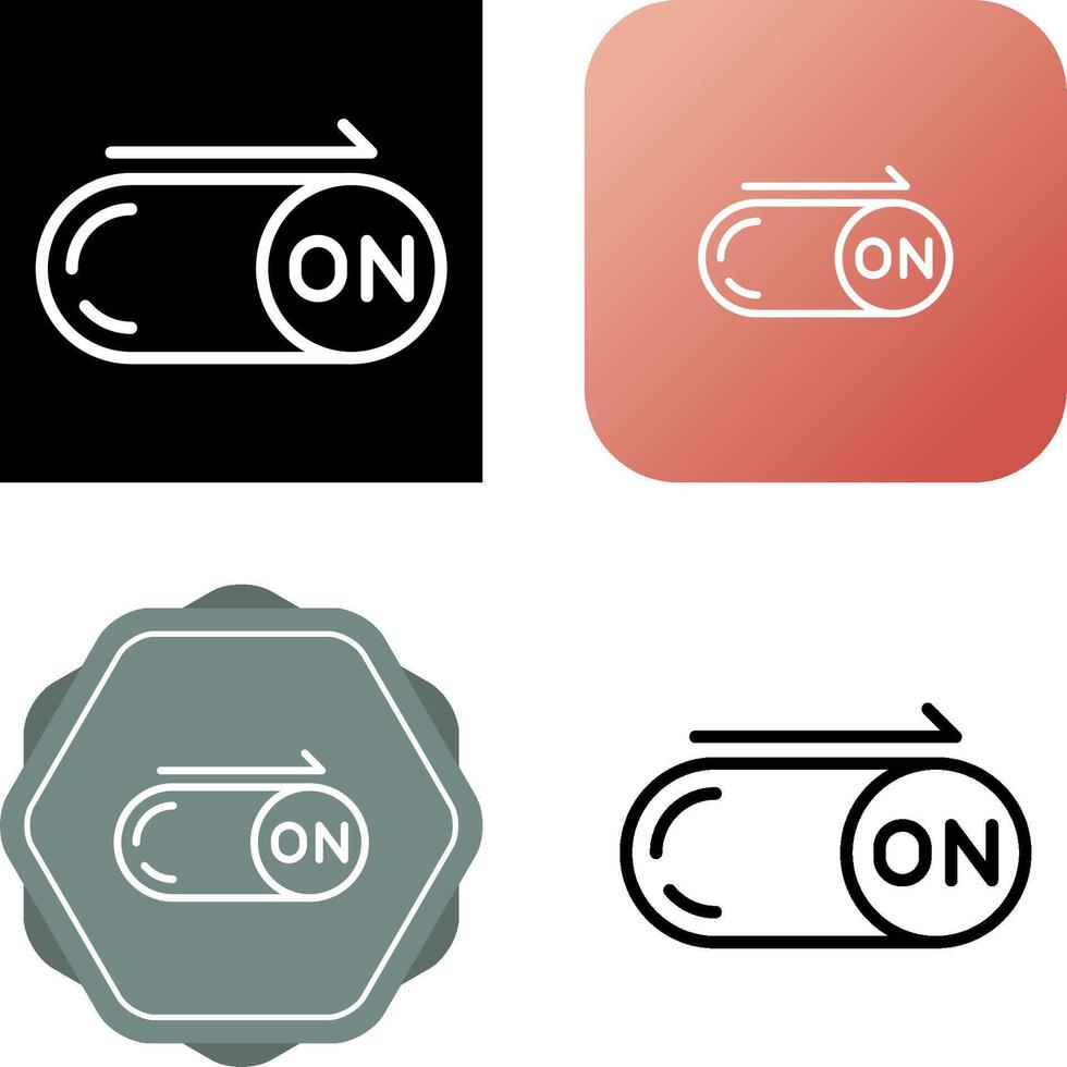 On Button Vector Icon