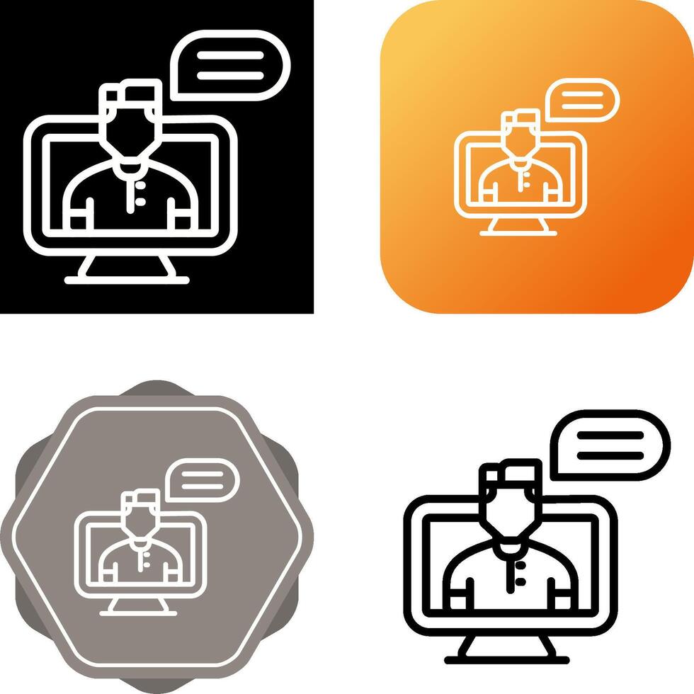 Online Learning Vector Icon