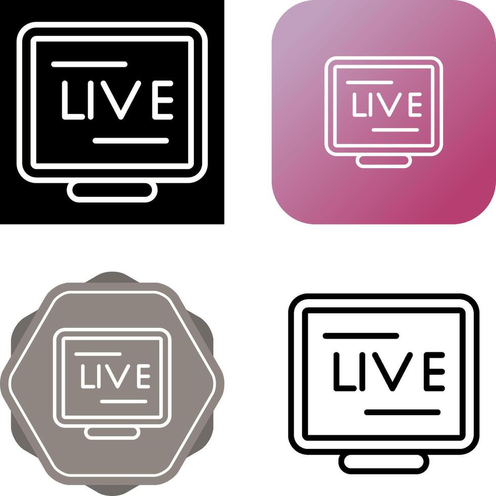 Live Stream Vector Icon