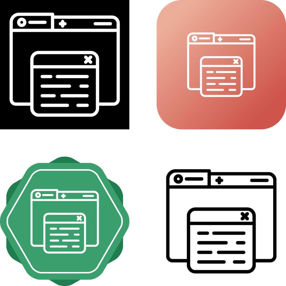 Pop Up Vector Icon