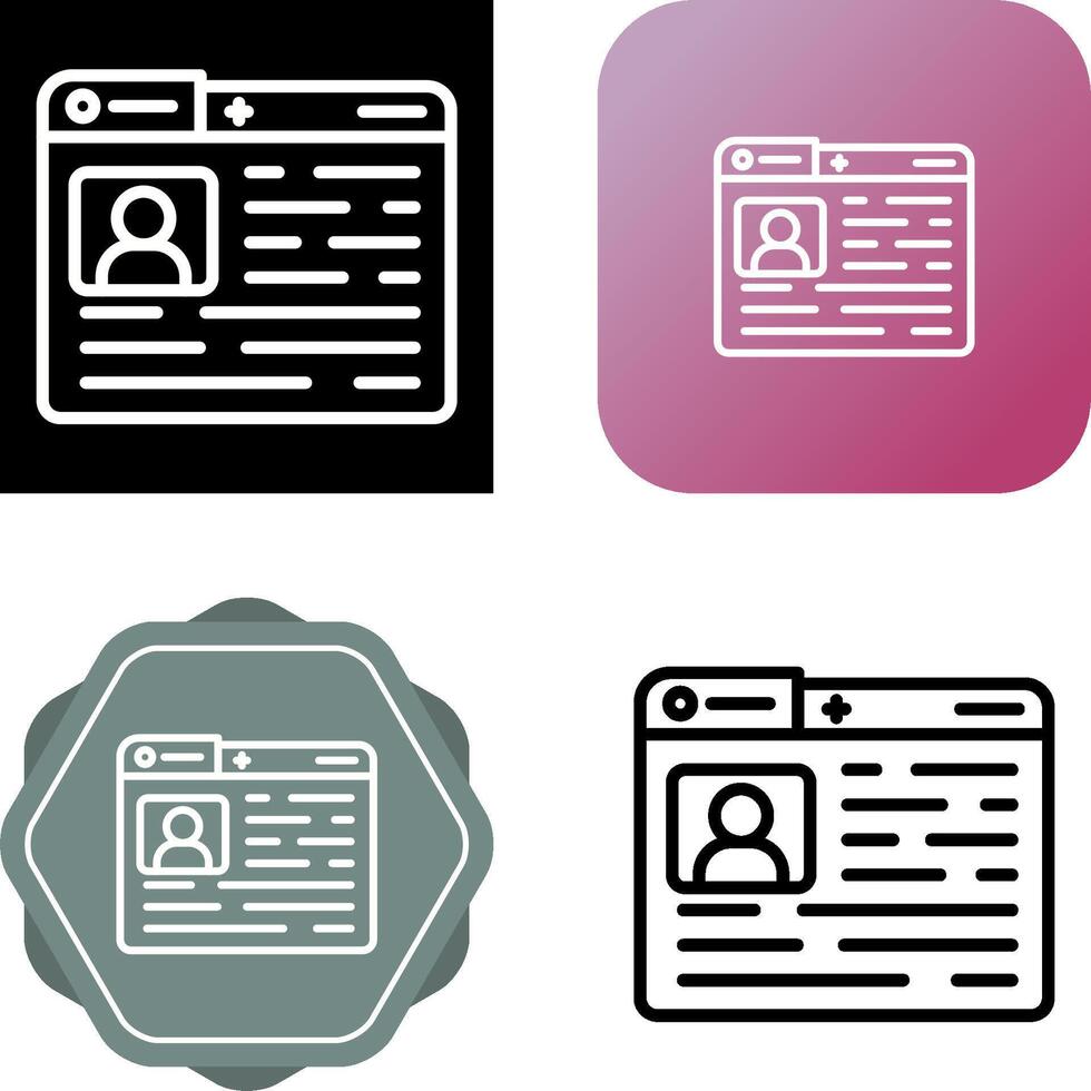 Profile Vector Icon