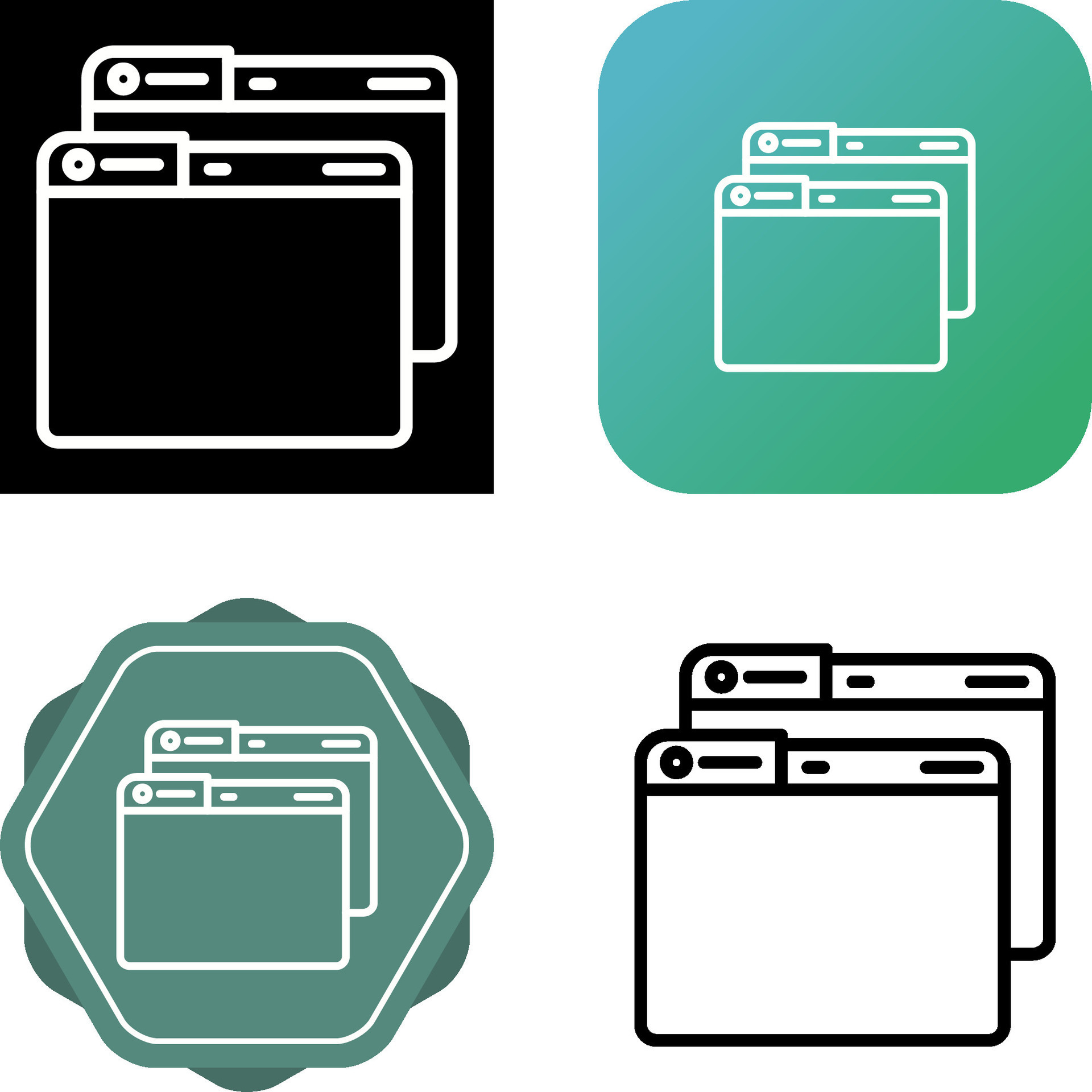 Windows Vector Icon 40654575 Vector Art at Vecteezy