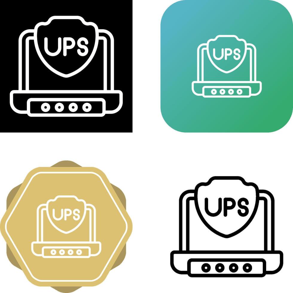 UPS vector icono