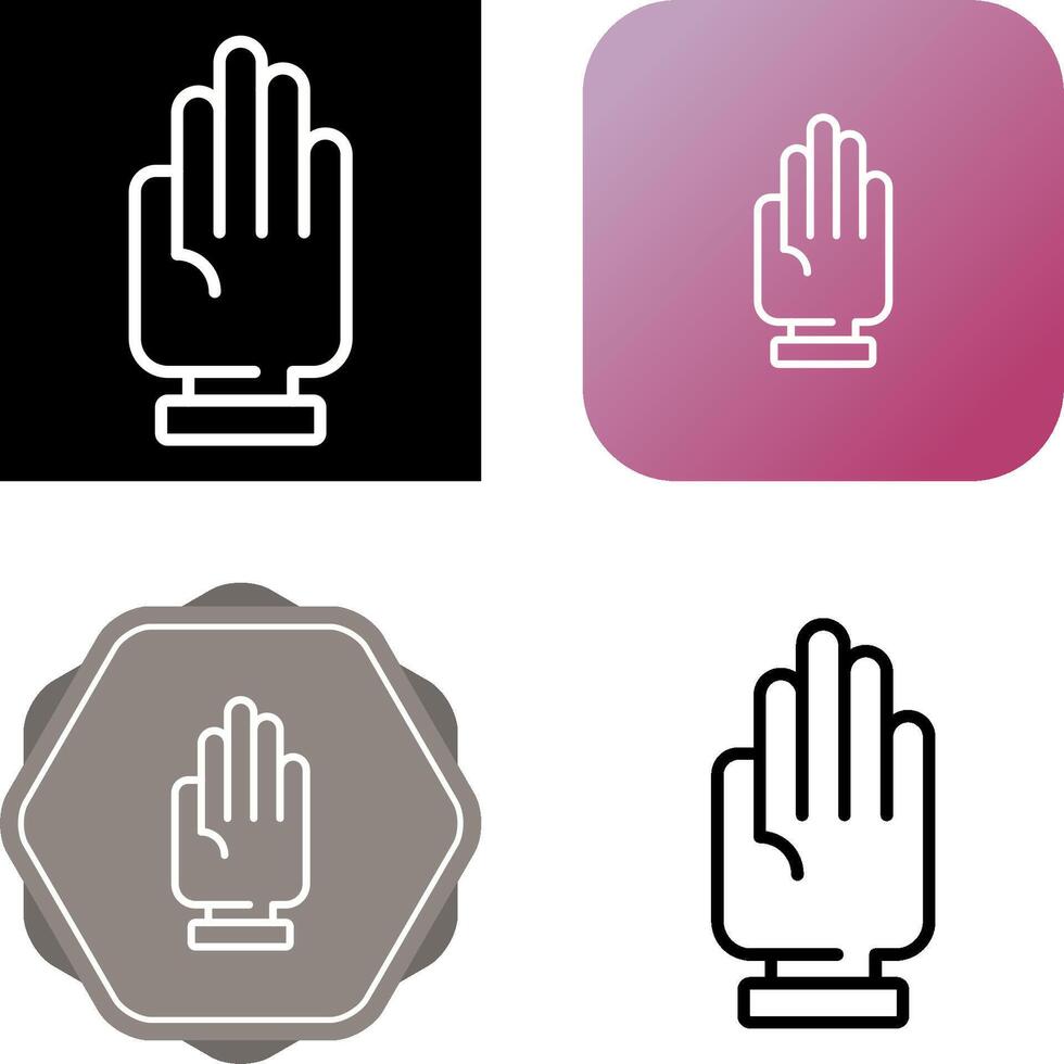 icono de vector de mano