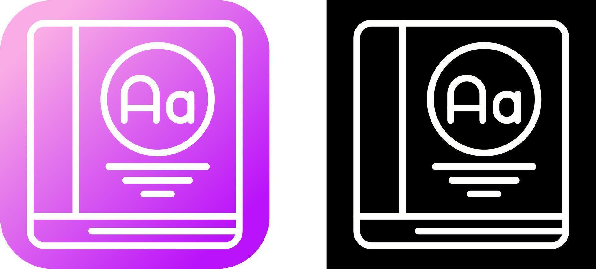 Dictionary Vector Icon