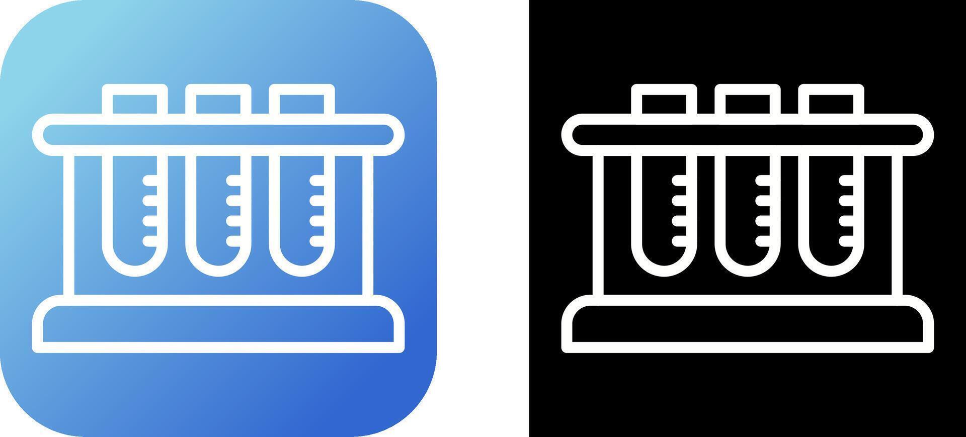 Test Tube Rack Vector Icon