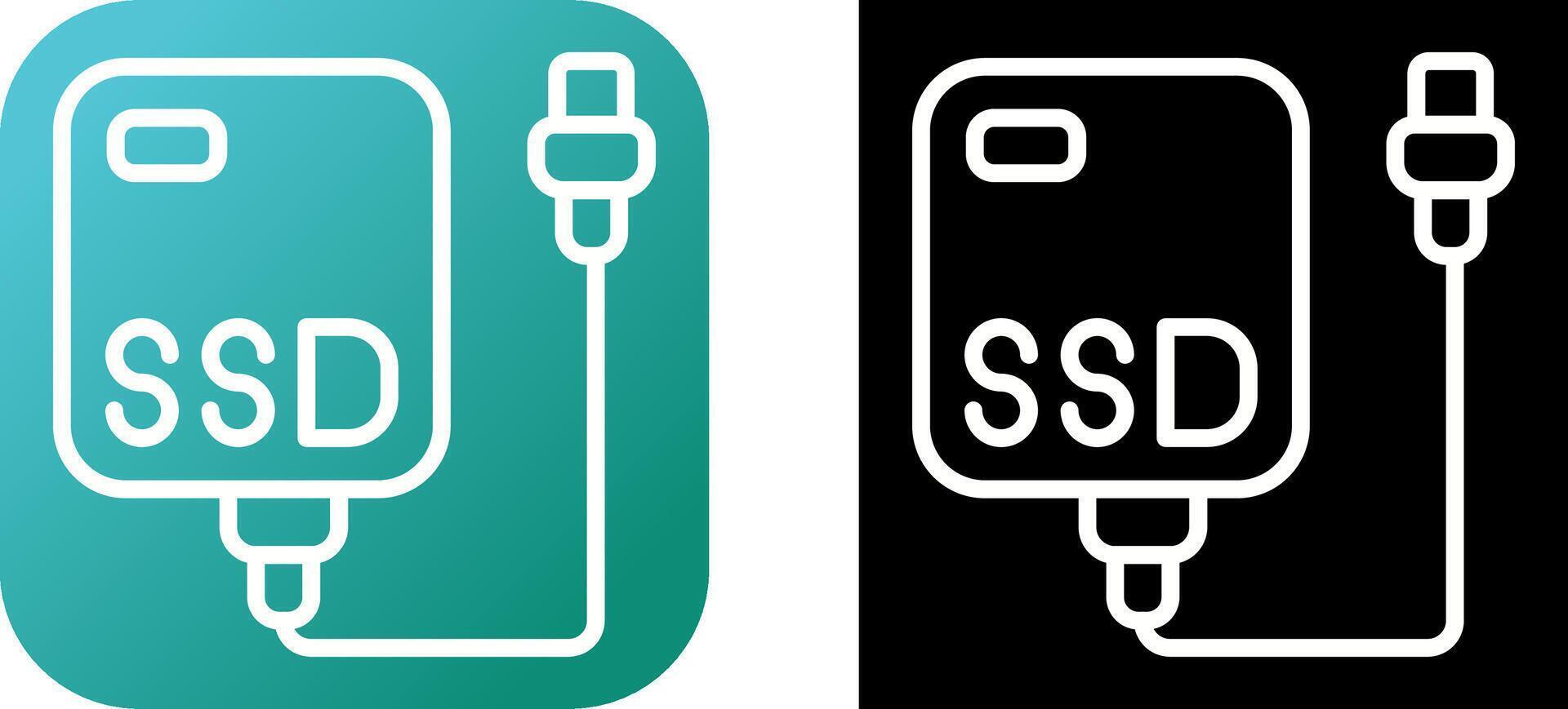 External SSD Vector Icon