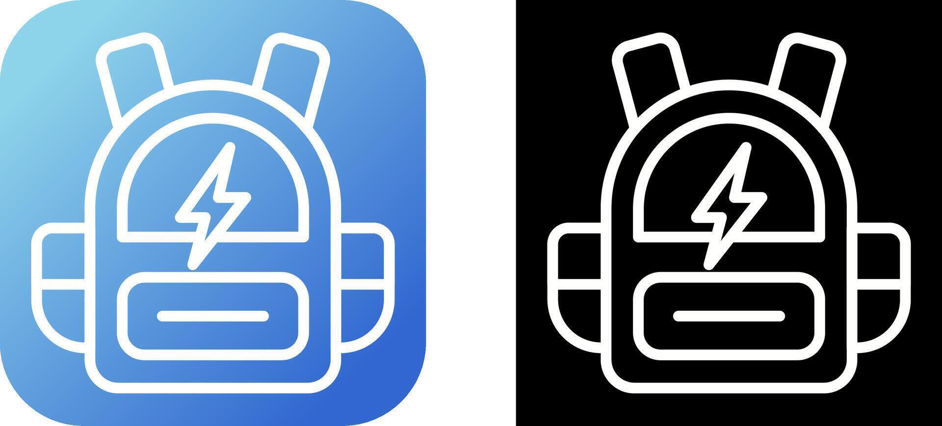 Smart Backpack Vector Icon