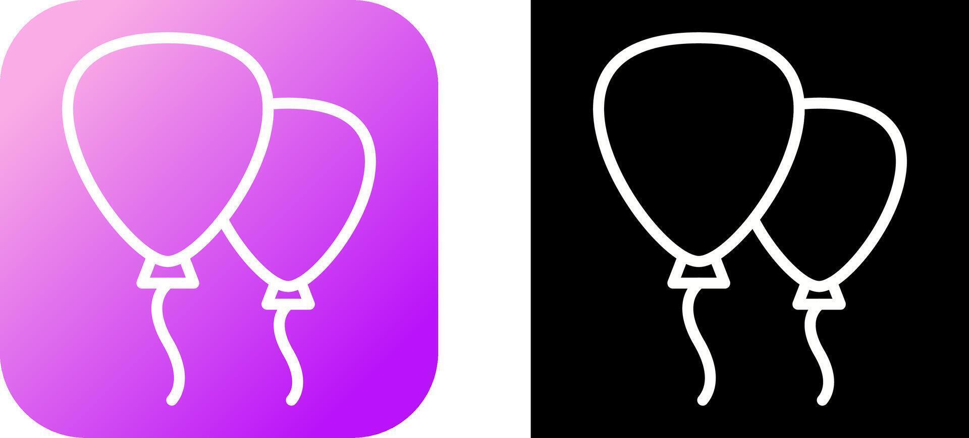 Red balloons Vector Icon