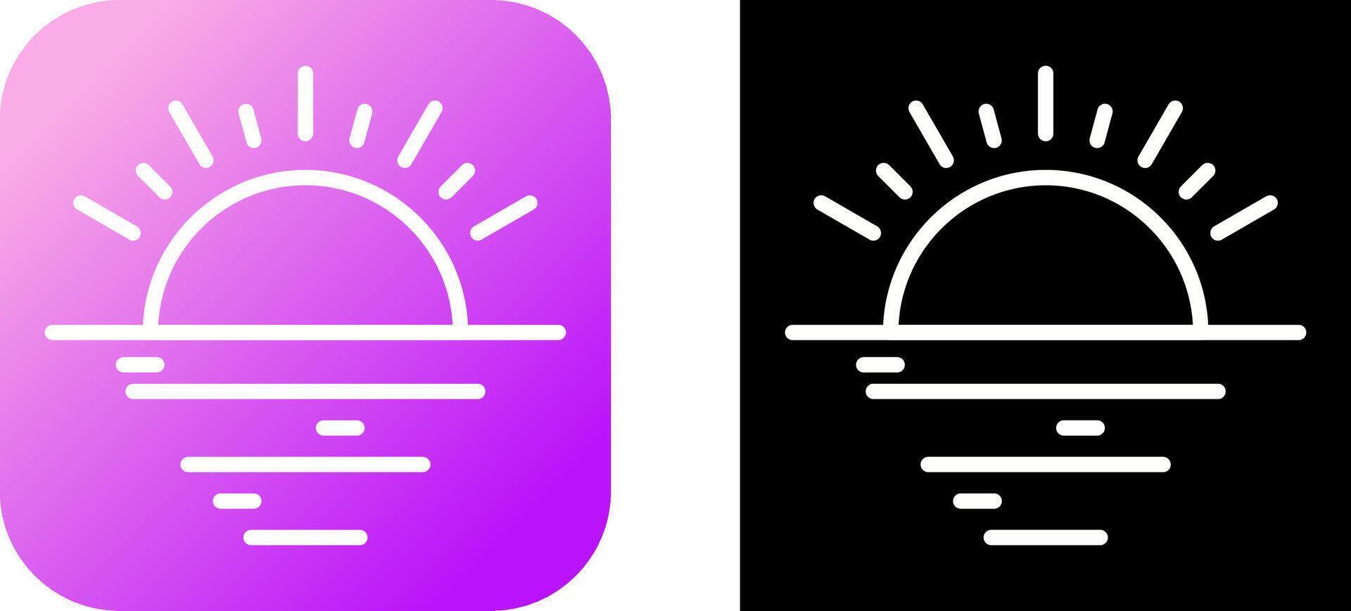 Sunset Vector Icon