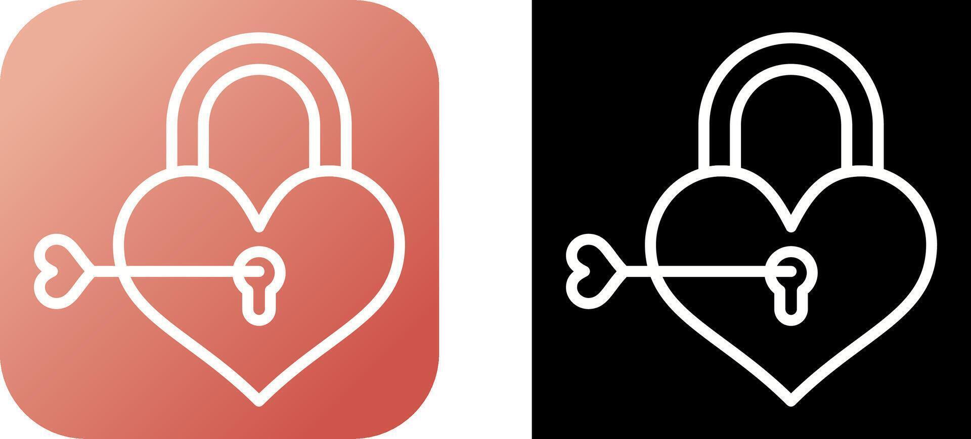 Love lock Vector Icon