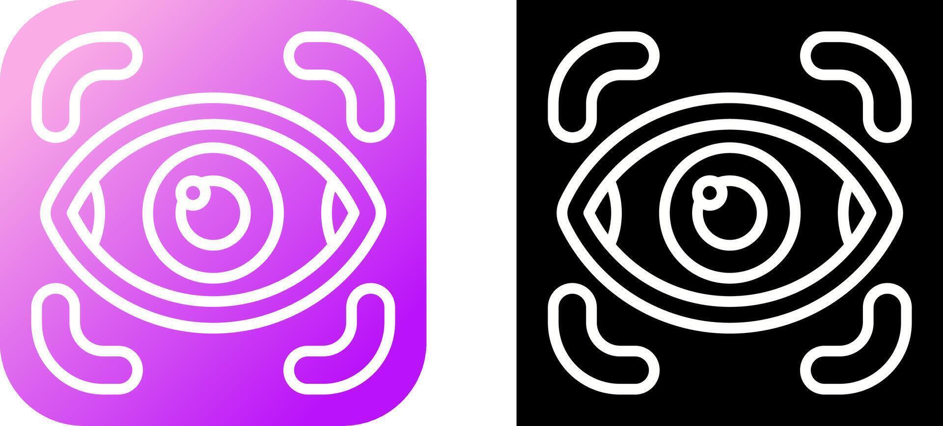 Retinal Scanner Vector Icon