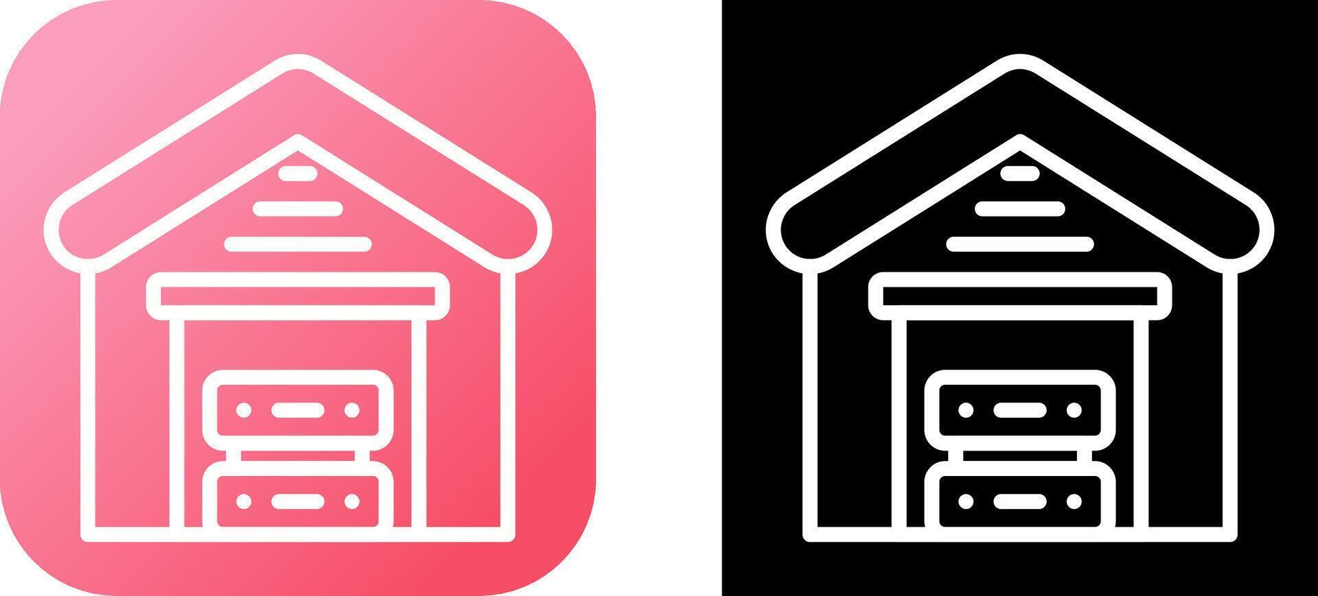Data Warehouse Vector Icon