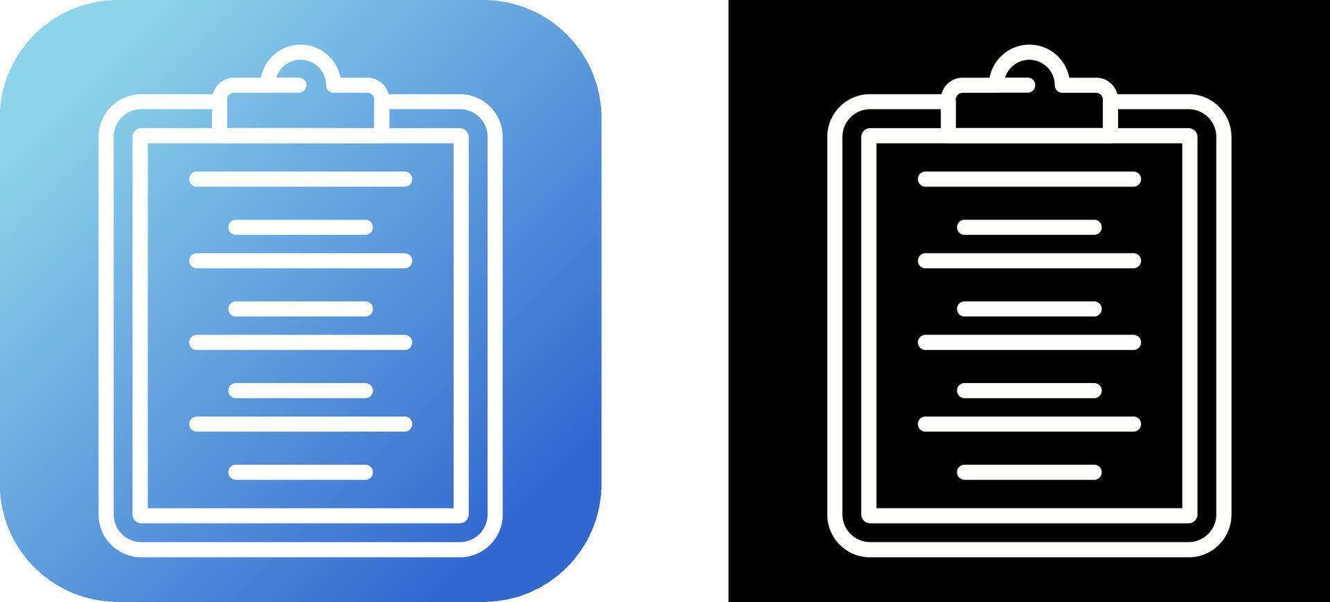 Writing Pad Vector Icon